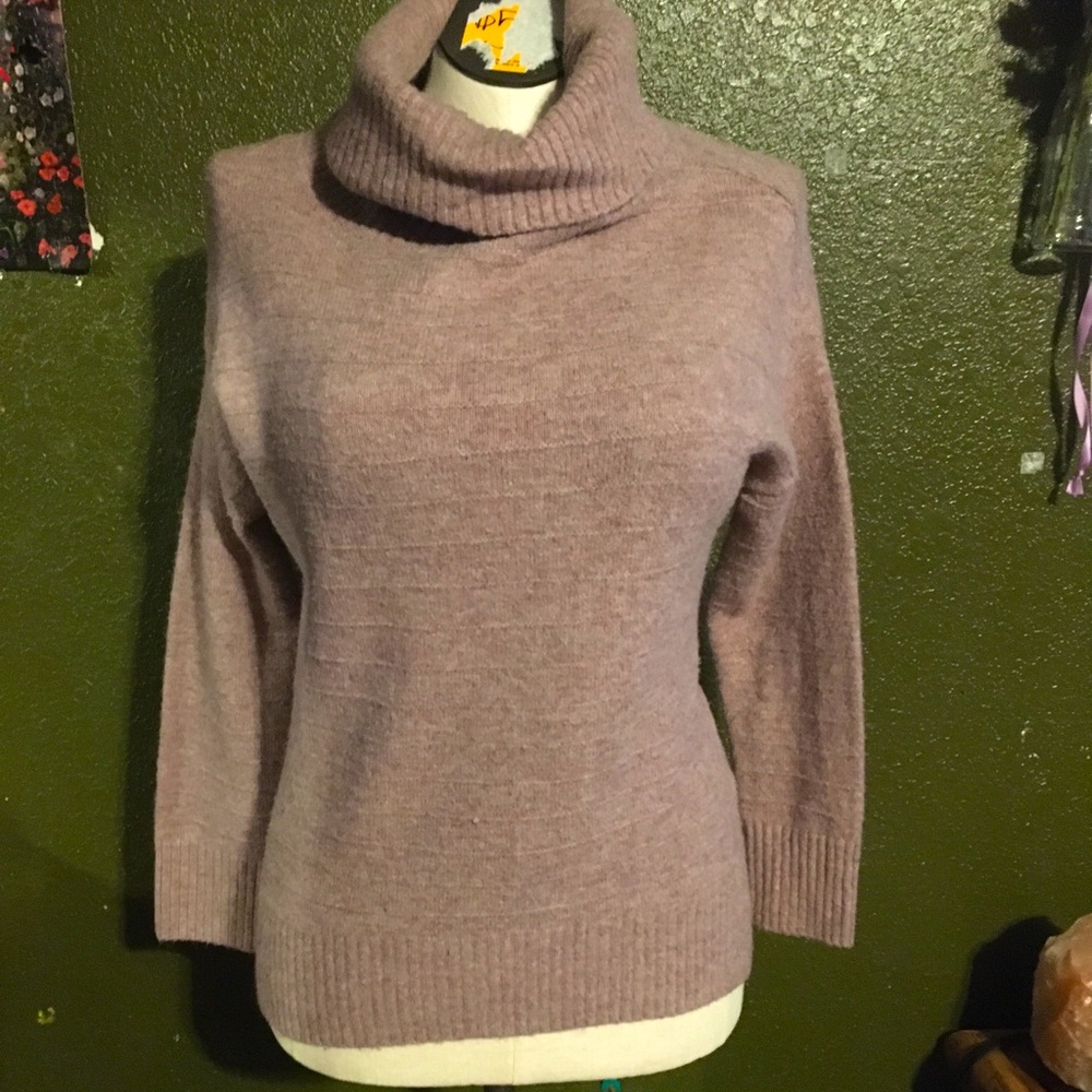 Blush Pink Turtle-neck